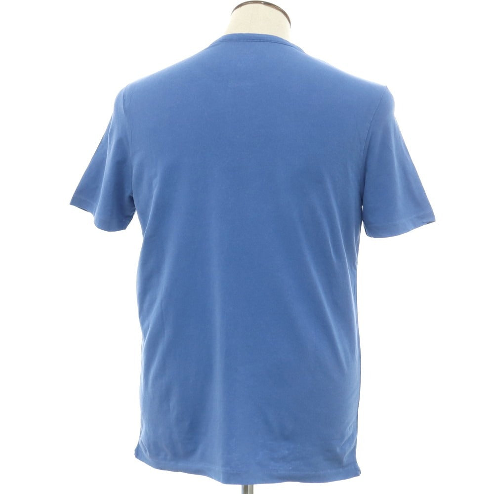 【新品】マジェスティック フィラチュール オム MAJESTIC FILATURES HOMME ストレッチコットン ヘンリ―ネック 半袖Ｔシャツ ブルー【 XL 】【 状態ランクN 】【 メンズ 】
