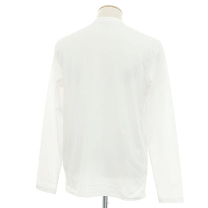 【新品アウトレット】マジェスティック フィラチュール オム MAJESTIC FILATURES HOMME ストレッチコットン ヘンリ―ネック 長袖Ｔシャツ ホワイト【 S 】【 状態ランクN- 】【 メンズ 】