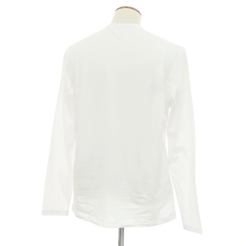 【新品アウトレット】マジェスティック フィラチュール オム MAJESTIC FILATURES HOMME ストレッチコットン ヘンリ―ネック 長袖Ｔシャツ ホワイト【 M 】【 状態ランクN- 】【 メンズ 】