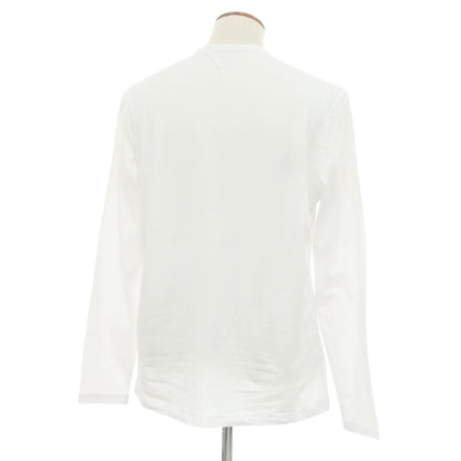 【新品アウトレット】マジェスティック フィラチュール オム MAJESTIC FILATURES HOMME ストレッチコットン ヘンリ―ネック 長袖Ｔシャツ ホワイト【 M 】【 状態ランクN- 】【 メンズ 】