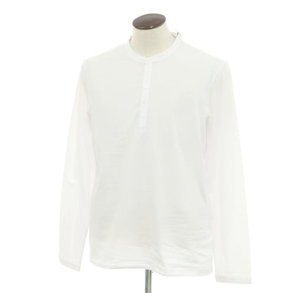 【新品】マジェスティック フィラチュール オム MAJESTIC FILATURES HOMME ストレッチコットン ヘンリ―ネック 長袖Ｔシャツ ホワイト【 L 】【 状態ランクN 】【 メンズ 】