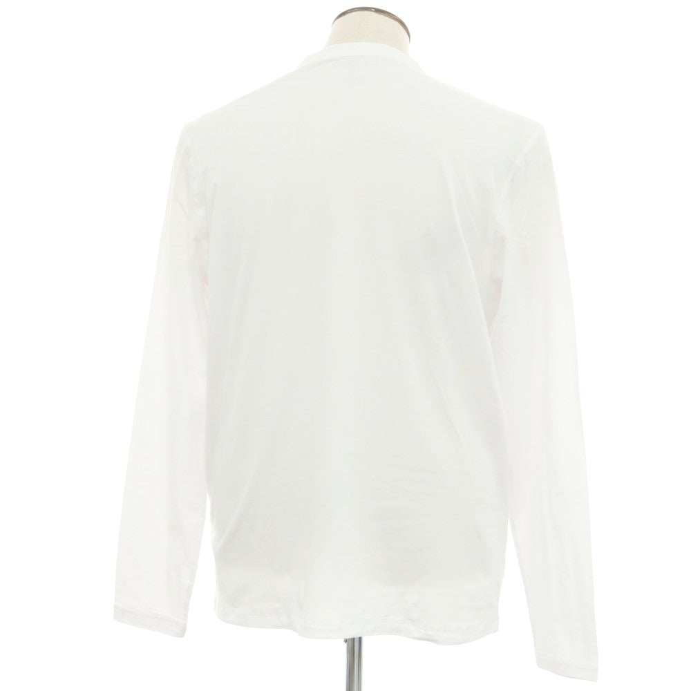 【新品】マジェスティック フィラチュール オム MAJESTIC FILATURES HOMME ストレッチ コットン ヘンリネック 長袖Ｔシャツ ホワイト【サイズL】【 状態ランクN 】【 メンズ 】[EPD]
