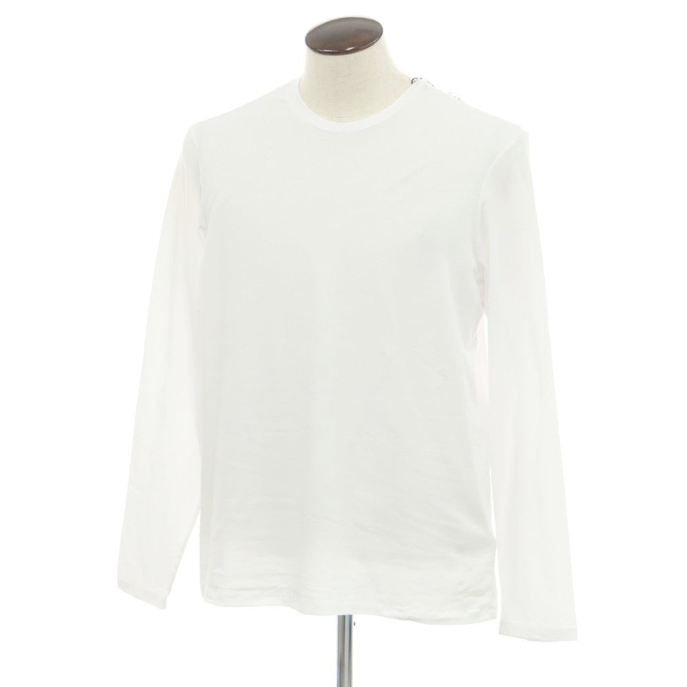 【新品】マジェスティック フィラチュール オム MAJESTIC FILATURES HOMME ストレッチコットン クル―ネック 長袖Ｔシャツ ホワイト【 L 】【 状態ランクN 】【 メンズ 】