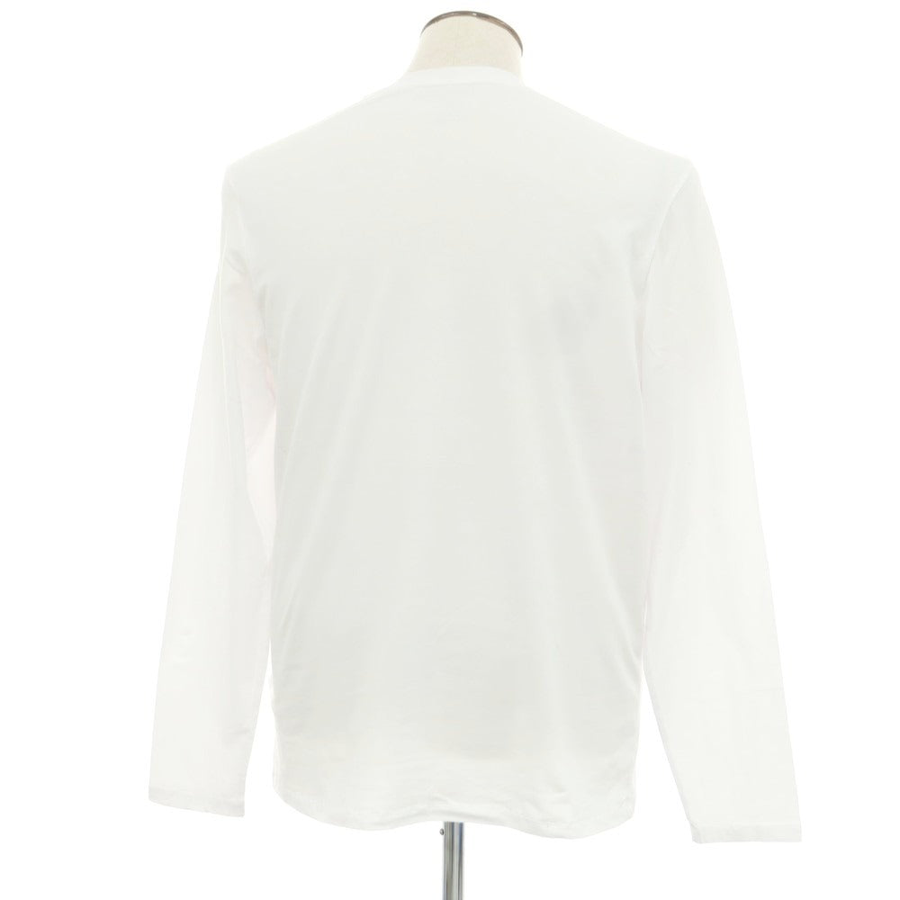 【新品】マジェスティック フィラチュール オム MAJESTIC FILATURES HOMME ストレッチコットン クル―ネック 長袖Ｔシャツ ホワイト【 L 】【 状態ランクN 】【 メンズ 】