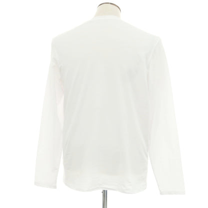 【新品】マジェスティック フィラチュール オム MAJESTIC FILATURES HOMME ストレッチコットン クル―ネック 長袖Ｔシャツ ホワイト【 L 】【 状態ランクN 】【 メンズ 】