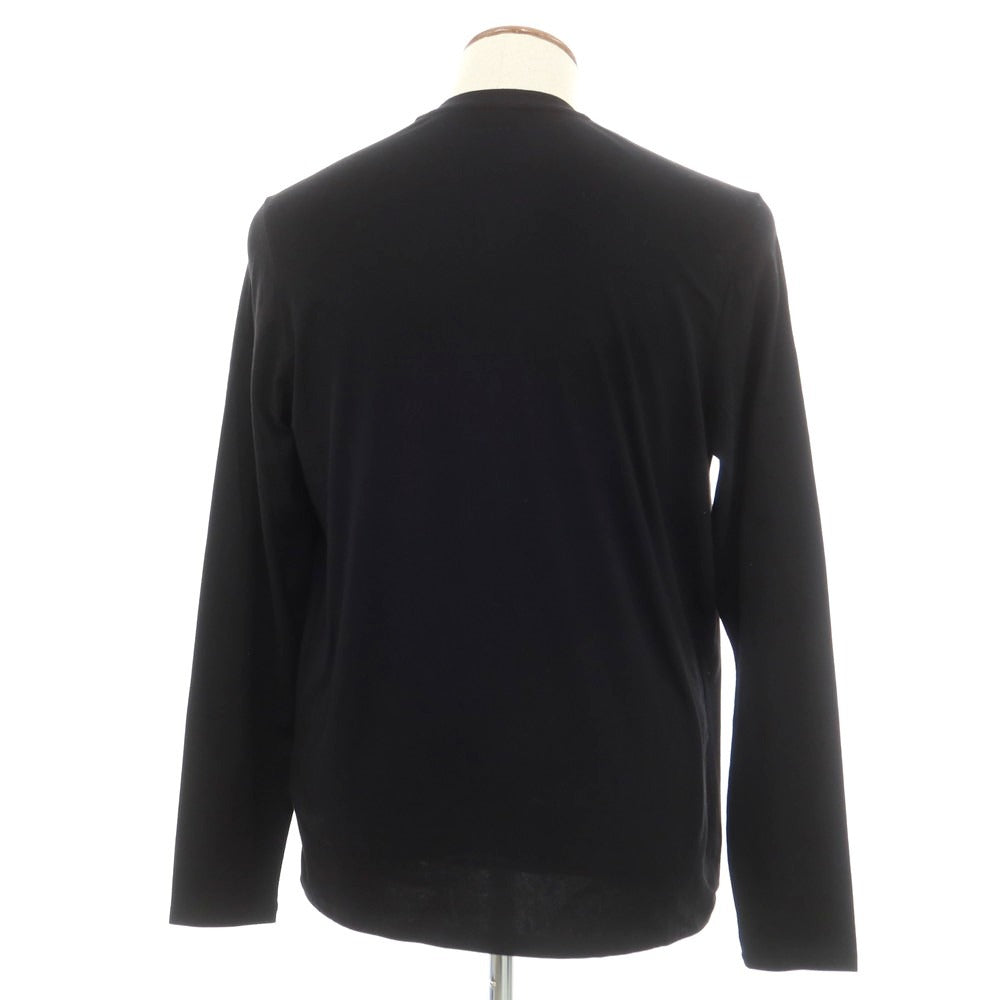 【新品】マジェスティック フィラチュール オム MAJESTIC FILATURES HOMME ストレッチコットン クル―ネック 長袖Ｔシャツ ブラック【 M 】【 状態ランクN 】【 メンズ 】