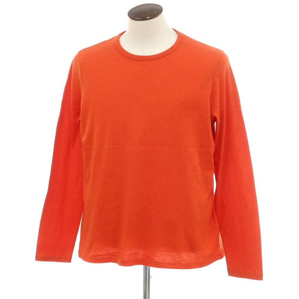 【新品】マジェスティック フィラチュール オム MAJESTIC FILATURES HOMME コットンカシミヤ クルーネック 長袖Ｔシャツ オレンジ【 L 】【 状態ランクN 】【 メンズ 】