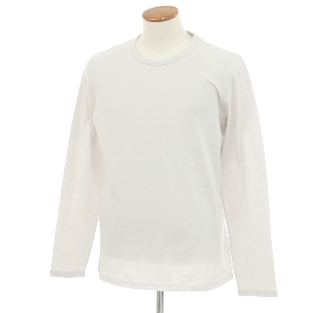 【新品】マジェスティック フィラチュール オム MAJESTIC FILATURES HOMME コットンカシミヤ クルーネック 長袖Ｔシャツ ライトグレー【 M 】【 状態ランクN 】【 メンズ 】