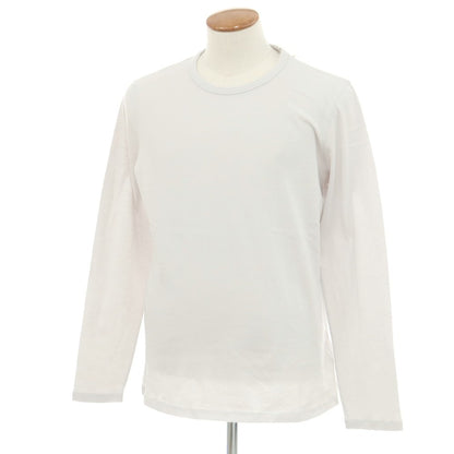 【新品】マジェスティック フィラチュール オム MAJESTIC FILATURES HOMME コットンカシミヤ クルーネック 長袖Ｔシャツ ライトグレー【 M 】【 状態ランクN 】【 メンズ 】