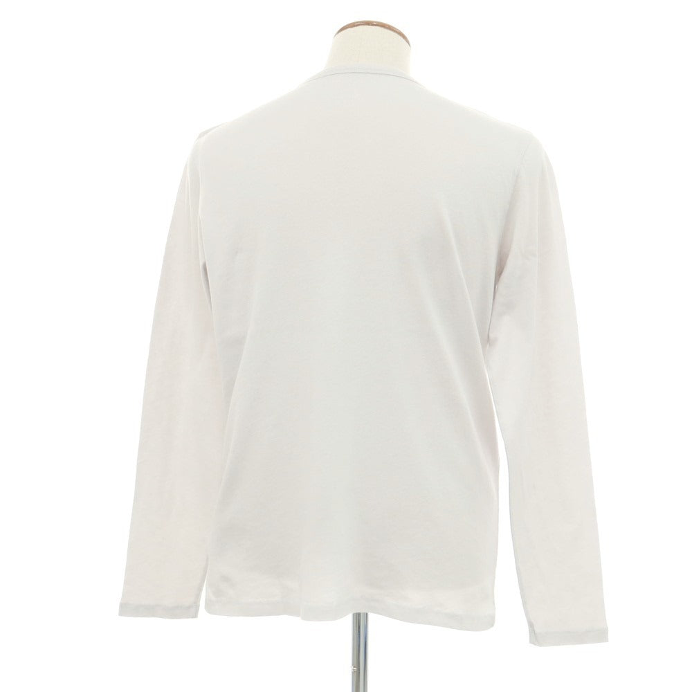 【新品】マジェスティック フィラチュール オム MAJESTIC FILATURES HOMME コットンカシミヤ クルーネック 長袖Ｔシャツ ライトグレー【 M 】【 状態ランクN 】【 メンズ 】