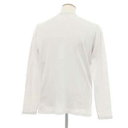 【新品】マジェスティック フィラチュール オム MAJESTIC FILATURES HOMME コットンカシミヤ クルーネック 長袖Ｔシャツ ライトグレー【 M 】【 状態ランクN 】【 メンズ 】