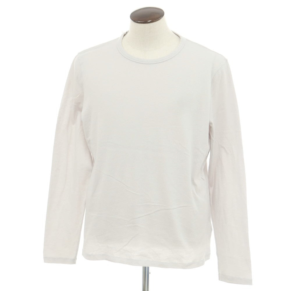 【新品】マジェスティック フィラチュール オム MAJESTIC FILATURES HOMME コットンカシミヤ クルーネック 長袖Ｔシャツ ライトグレー【 L 】【 状態ランクN 】【 メンズ 】