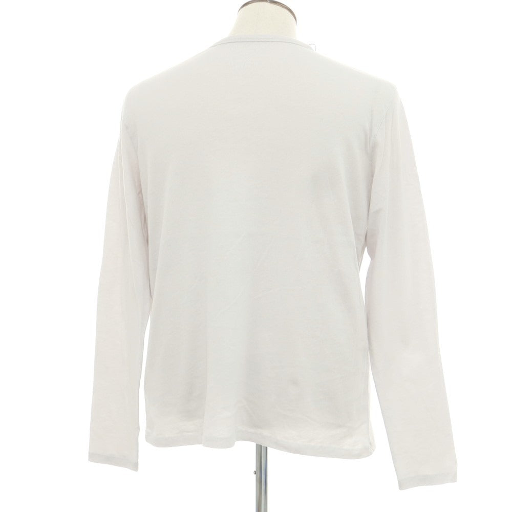 【新品】マジェスティック フィラチュール オム MAJESTIC FILATURES HOMME コットンカシミヤ クルーネック 長袖Ｔシャツ ライトグレー【 L 】【 状態ランクN 】【 メンズ 】