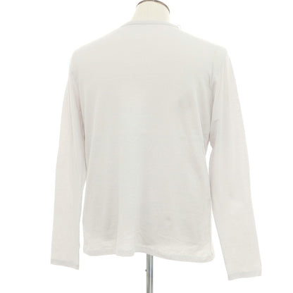 【新品】マジェスティック フィラチュール オム MAJESTIC FILATURES HOMME コットンカシミヤ クルーネック 長袖Ｔシャツ ライトグレー【 L 】【 状態ランクN 】【 メンズ 】