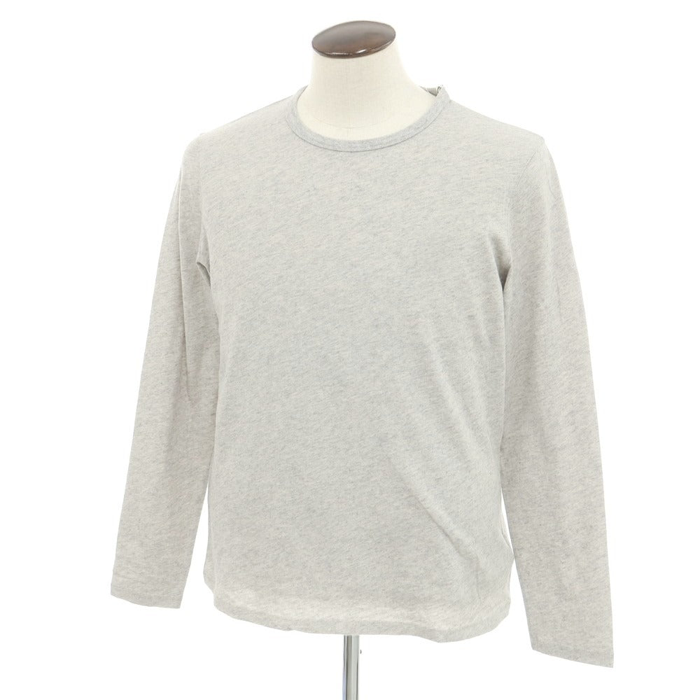 【新品】マジェスティック フィラチュール オム MAJESTIC FILATURES HOMME コットンカシミヤ クルーネック 長袖Ｔシャツ 杢グレー【 L 】【 状態ランクN 】【 メンズ 】