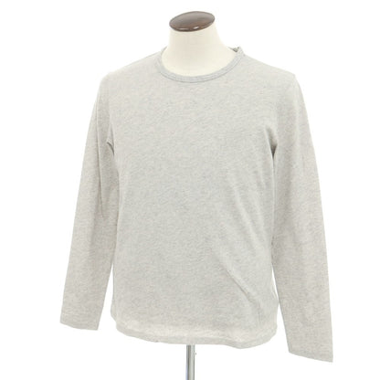 【新品】マジェスティック フィラチュール オム MAJESTIC FILATURES HOMME コットンカシミヤ クルーネック 長袖Ｔシャツ 杢グレー【 L 】【 状態ランクN 】【 メンズ 】