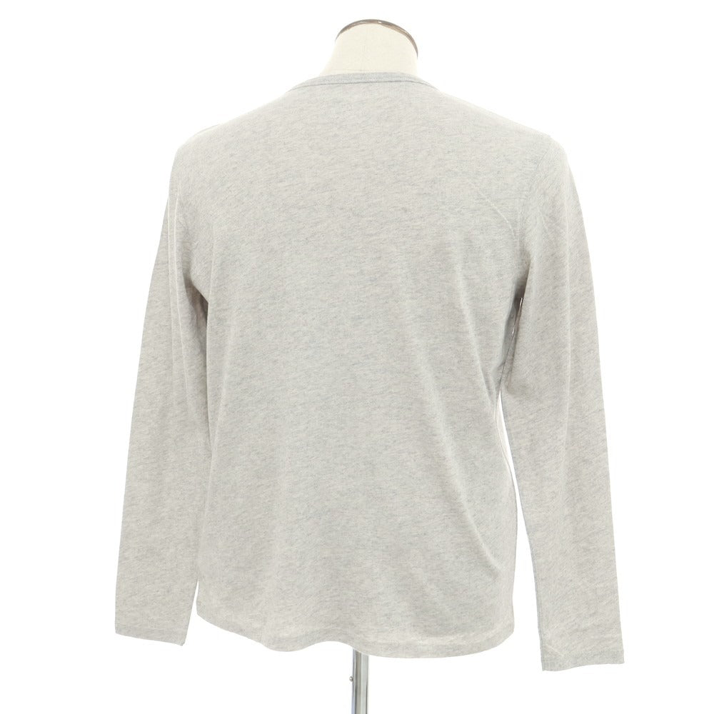 【新品】マジェスティック フィラチュール オム MAJESTIC FILATURES HOMME コットンカシミヤ クルーネック 長袖Ｔシャツ 杢グレー【 L 】【 状態ランクN 】【 メンズ 】
