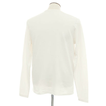 【新品アウトレット】マジェスティック フィラチュール オム MAJESTIC FILATURES HOMME コットンカシミヤ Vネック 長袖Ｔシャツ オフホワイト【 L 】【 状態ランクN- 】【 メンズ 】