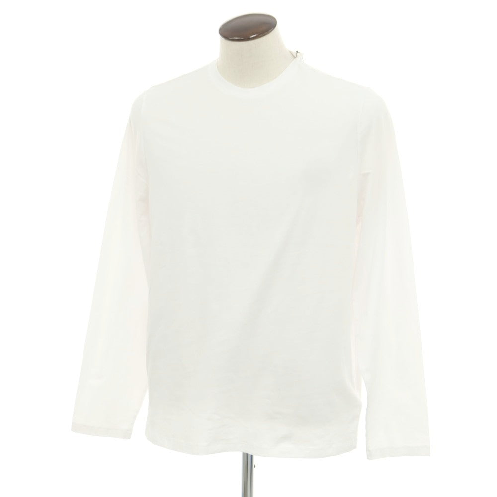 【新品アウトレット】マジェスティック フィラチュール オム MAJESTIC FILATURES HOMME ストレッチコットン クル―ネック 長袖Ｔシャツ ホワイト【 XXXL 】【 状態ランクN- 】【 メンズ 】