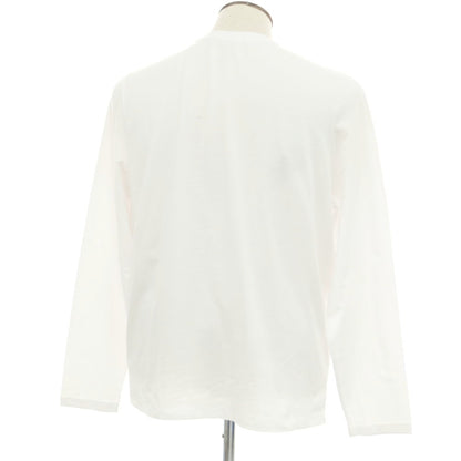 【新品アウトレット】マジェスティック フィラチュール オム MAJESTIC FILATURES HOMME ストレッチコットン クル―ネック 長袖Ｔシャツ ホワイト【 XXXL 】【 状態ランクN- 】【 メンズ 】