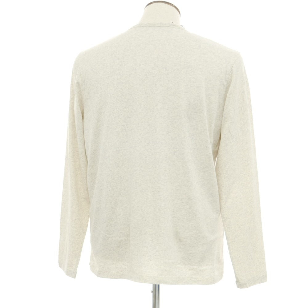 【新品】マジェスティック フィラチュール オム MAJESTIC FILATURES HOMME ストレッチコットン クル―ネック 長袖Ｔシャツ オートミール【 L 】【 状態ランクN 】【 メンズ 】