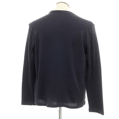 【新品】マジェスティック フィラチュール オム MAJESTIC FILATURES HOMME コットンカシミヤ クルーネック 長袖Ｔシャツ ネイビー【 XL 】【 状態ランクN 】【 メンズ 】
