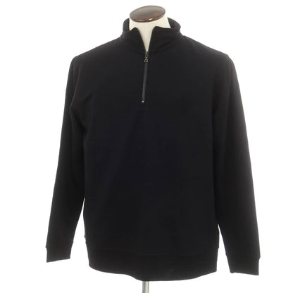 【新品】マジェスティック フィラチュール オム MAJESTIC FILATURES HOMME ストレッチレーヨン ハーフジップ 長袖Ｔシャツ ブラック【 L 】【 状態ランクN 】【 メンズ 】