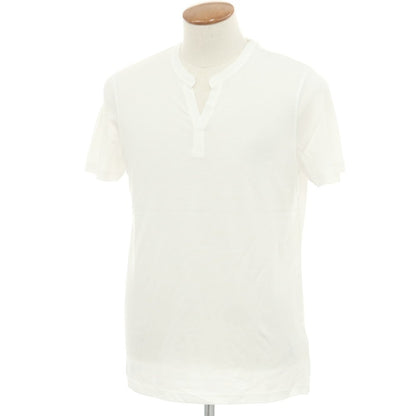 [New] MAJESTIC FILATURES HOMME Lyocell Cotton Skipper Short Sleeve T-Shirt White [M] [Condition Rank N] [Men&