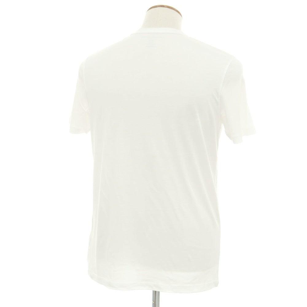 【新品】マジェスティック フィラチュール オム MAJESTIC FILATURES HOMME リヨセル コットン スキッパー 半袖Ｔシャツ ホワイト【サイズM】【 状態ランクN 】【 メンズ 】[EPD]