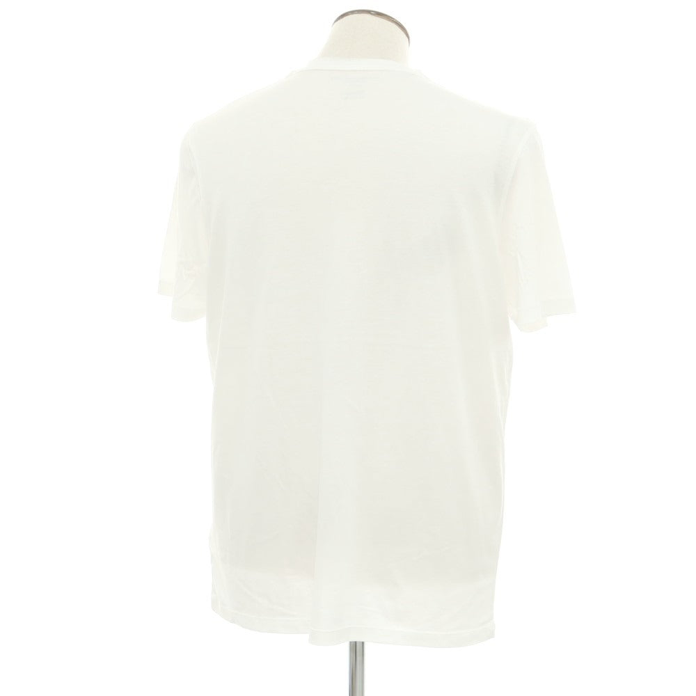 【新品】マジェスティック フィラチュール オム MAJESTIC FILATURES HOMME リヨセルコットン スキッパー 半袖Ｔシャツ ホワイト【サイズXL】【 状態ランクN 】【 メンズ 】[EPD]