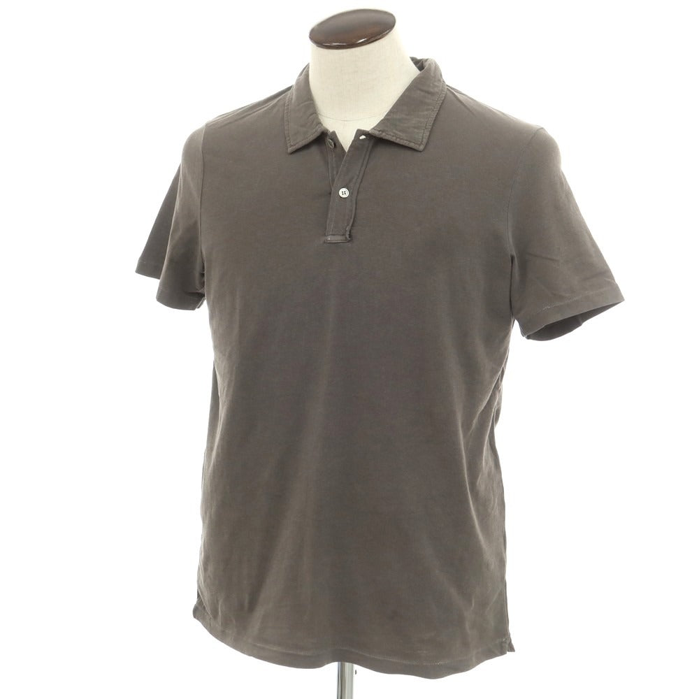 【新品】マジェスティック フィラチュール オム MAJESTIC FILATURES HOMME ストレッチコットン 半袖ポロシャツ グレイッシュカーキ【 L 】【 状態ランクN 】【 メンズ 】