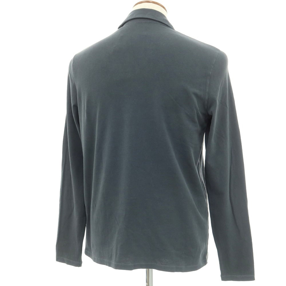 【新品】マジェスティック フィラチュール オム MAJESTIC FILATURES HOMME ストレッチコットン 長袖ポロシャツ ダークグレー【 M 】【 状態ランクN 】【 メンズ 】