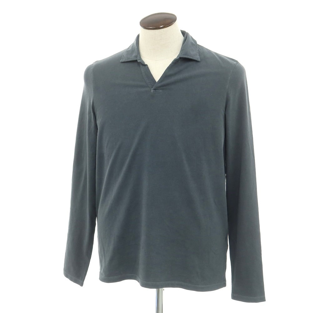 【新品】マジェスティック フィラチュール オム MAJESTIC FILATURES HOMME ストレッチコットン 長袖ポロシャツ ダークグレー【 L 】【 状態ランクN 】【 メンズ 】