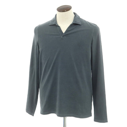【新品】マジェスティック フィラチュール オム MAJESTIC FILATURES HOMME ストレッチコットン 長袖ポロシャツ ダークグレー【 L 】【 状態ランクN 】【 メンズ 】