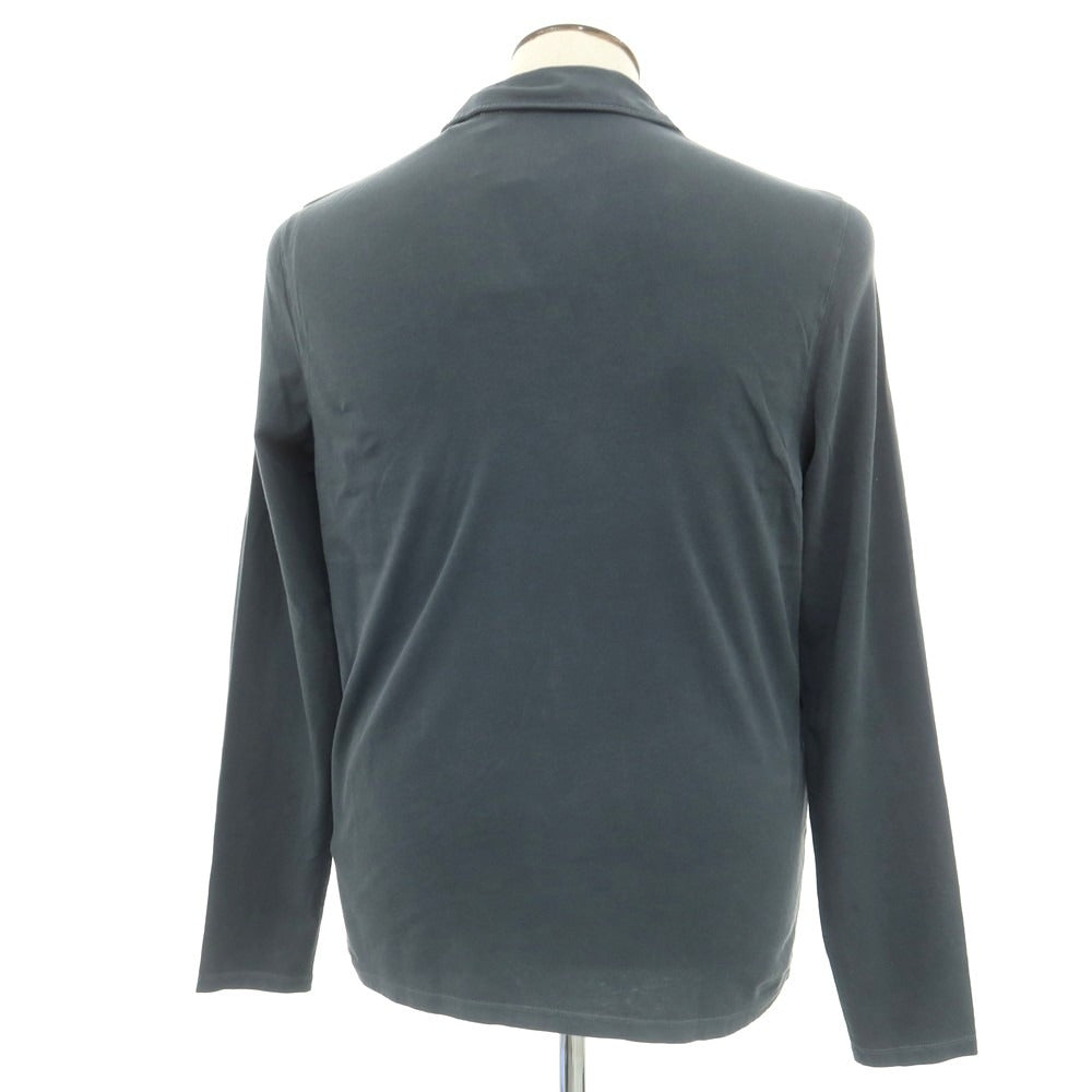 【新品】マジェスティック フィラチュール オム MAJESTIC FILATURES HOMME ストレッチコットン 長袖ポロシャツ ダークグレー【 L 】【 状態ランクN 】【 メンズ 】