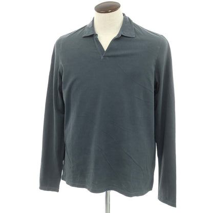 【新品】マジェスティック フィラチュール オム MAJESTIC FILATURES HOMME ストレッチコットン 長袖ポロシャツ ダークグレー【 XL 】【 状態ランクN 】【 メンズ 】