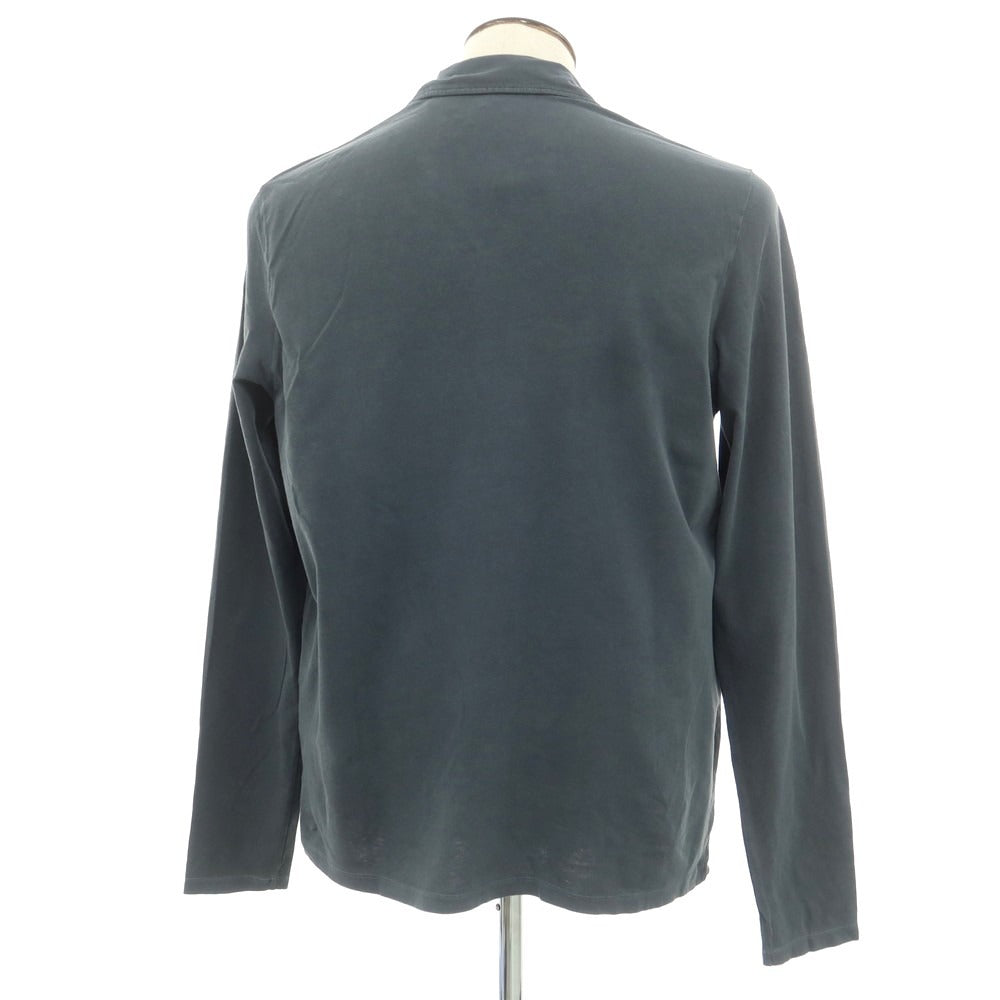 【新品】マジェスティック フィラチュール オム MAJESTIC FILATURES HOMME ストレッチコットン 長袖ポロシャツ ダークグレー【 XL 】【 状態ランクN 】【 メンズ 】