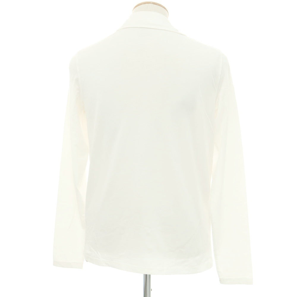 【新品】マジェスティック フィラチュール オム MAJESTIC FILATURES HOMME ストレッチコットン 長袖ポロシャツ ホワイト【 S 】【 状態ランクN 】【 メンズ 】