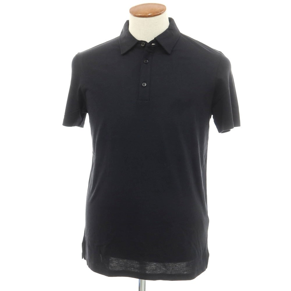 [New] MAJESTIC FILATURES HOMME Lyocell Cotton Short Sleeve Polo Shirt Black [M] [Condition Rank N] [Men&