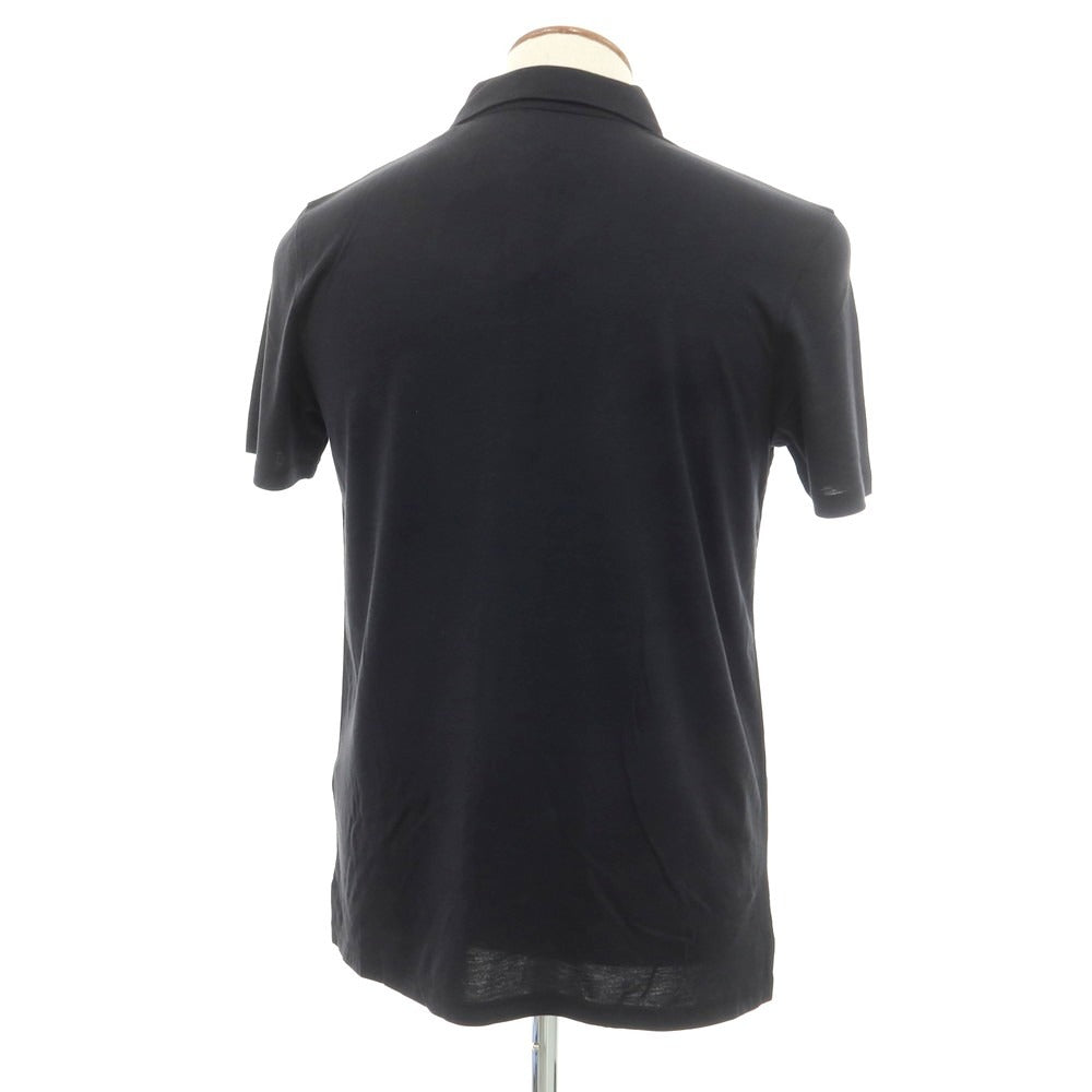 [New] MAJESTIC FILATURES HOMME Lyocell Cotton Short Sleeve Polo Shirt Black [M] [Condition Rank N] [Men&