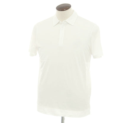 [New Outlet] MAJESTIC FILATURES HOMME Lyocell Cotton Short Sleeve Polo Shirt White [XL] [Condition Rank N-] [Men&