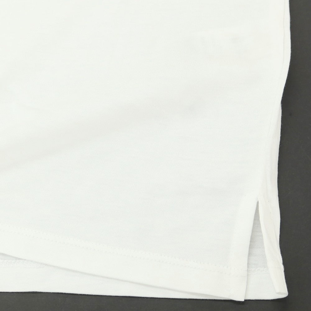 [New Outlet] MAJESTIC FILATURES HOMME Lyocell Cotton Short Sleeve Polo Shirt White [XL] [Condition Rank N-] [Men&