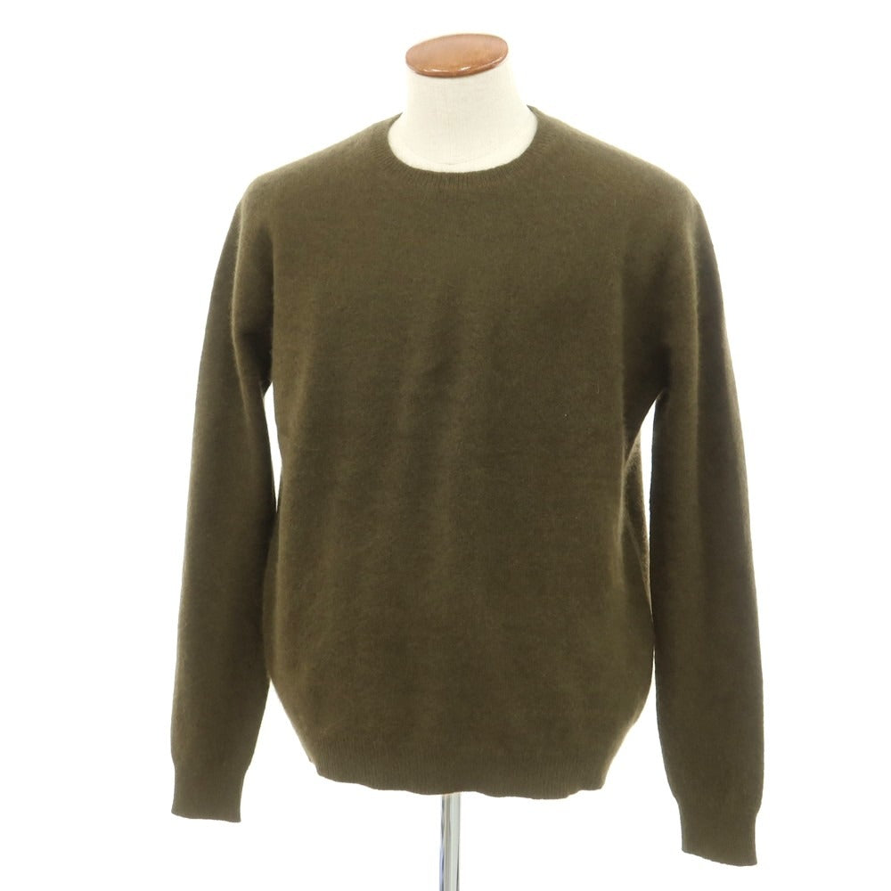 【新品】マジェスティック フィラチュール オム MAJESTIC FILATURES HOMME ラクーン クルーネック ニット カーキ【 L 】【 状態ランクN 】【 メンズ 】