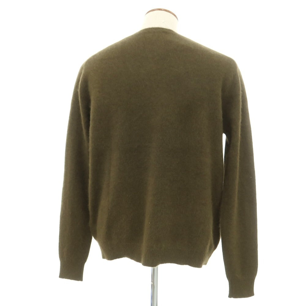 【新品】マジェスティック フィラチュール オム MAJESTIC FILATURES HOMME ラクーン プルオーバーニット カーキ【サイズL】【 状態ランクN 】【 メンズ 】[EPD]
