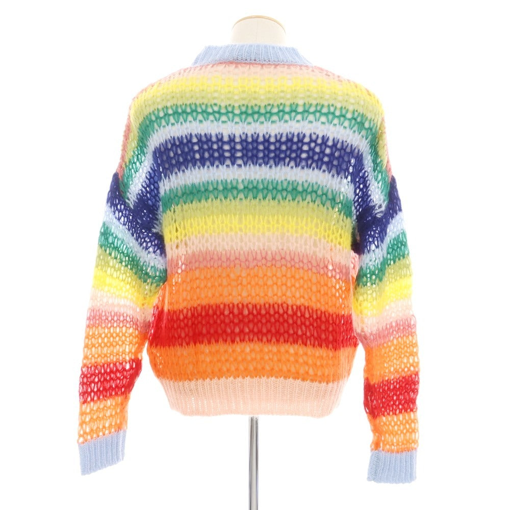 【新品】ディースクエアード DSQUARED2 モヘヤナイロンアクリルウール プルオーバーニット マルチカラー【 XS 】【 状態ランクN 】【 メンズ 】