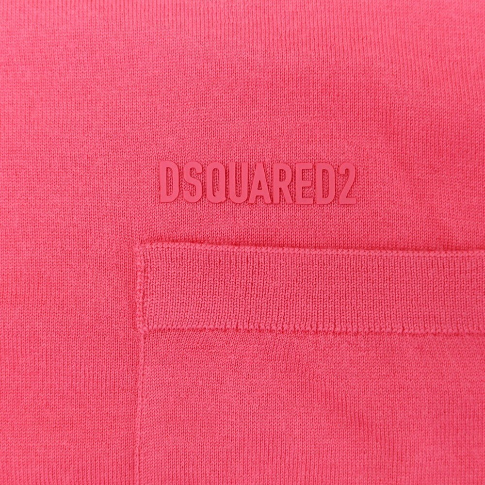 【新品】ディースクエアード DSQUARED2 ハイゲージ ウール ニット カーディガン ショッキングピンク【 XS 】【 状態ランクN 】【 メンズ 】 [EPD]