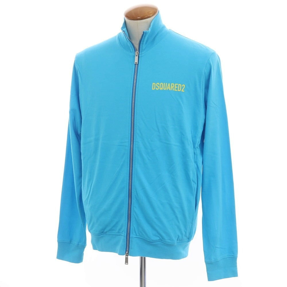 【新品アウトレット】ディースクエアード DSQUARED2 コットン スタンドカラー ダブルジップ ジャージ ライトブルー【 M 】【 状態ランクN- 】【 メンズ 】