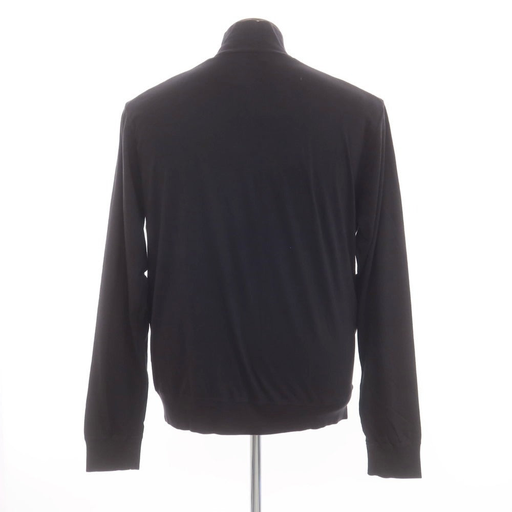 【新品】ディースクエアード DSQUARED2 コットン スタンドカラー ダブルジップ ジャージ ブラック【 L 】【 状態ランクN 】【 メンズ 】