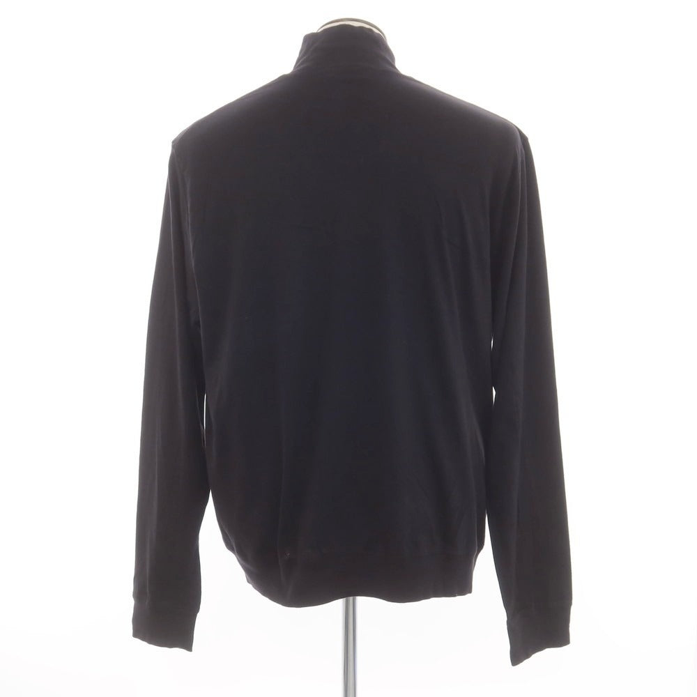 【新品】ディースクエアード DSQUARED2 コットン スタンドカラー ダブルジップ ジャージ ブラック【 XXL 】【 状態ランクN 】【 メンズ 】