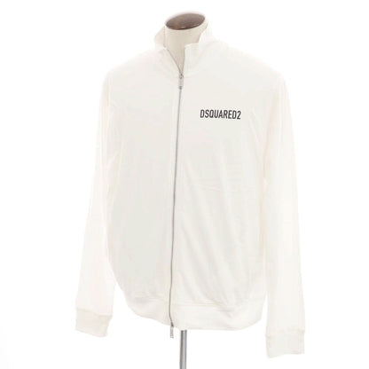 【新品アウトレット】ディースクエアード DSQUARED2 コットン スタンドカラー ダブルジップ ジャージ ホワイト【 XXL 】【 状態ランクN- 】【 メンズ 】